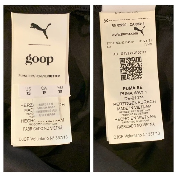 PUMA X Goop Training Bodysuit In Puma Black (US/XS) - Picture 5 of 7